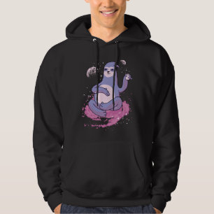 Cool Design Featuring An Illustration Of A Sloth R Hoodie