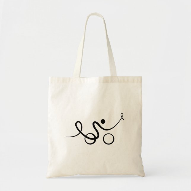 Cool design for cyclists tote bag (Front)
