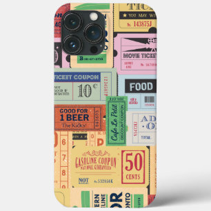 Cool design Western Old cenima tickets Rustic  iPhone 13 Pro Max Case