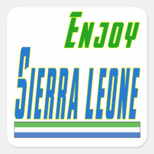 Cool Designs For Sierra Leone Square Sticker
