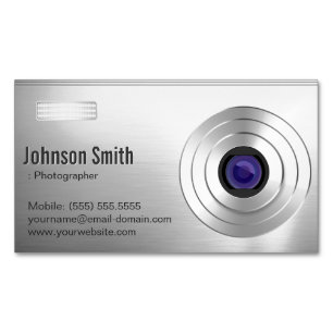 Cool Digital Camera - Photographer Photography Magnetic Business Card