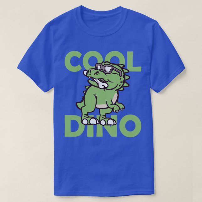 Cool Dino Dinosaur  T-Shirt (Design Front)