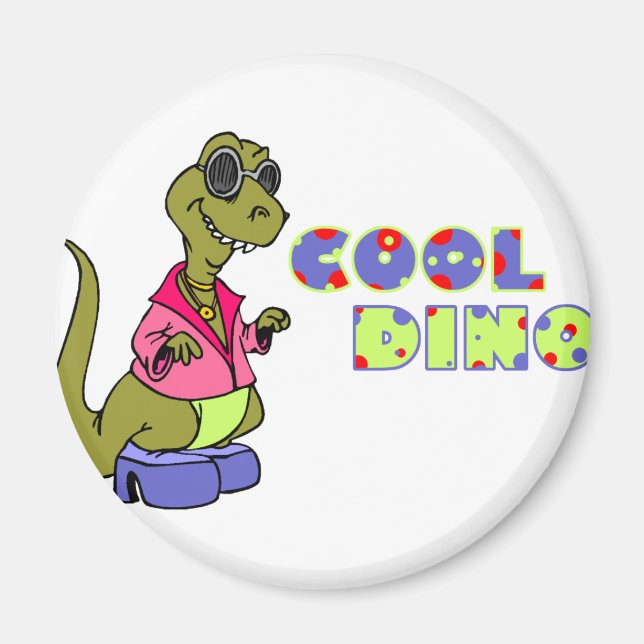 Cool Dino Magnet (Front)