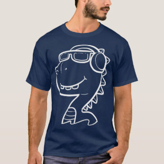 Cool Dino Unbothered or Chill Person Gift 2 T-Shirt