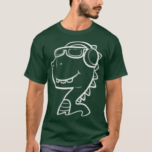 Cool Dino Unbothered or Chill Person Gift T-Shirt