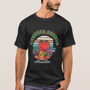 Cool dinosaur baby dino humour swagger forest natu T-Shirt