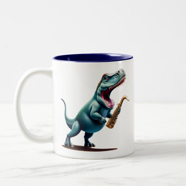 Cool Dinosaur Kid's Mug (Left)
