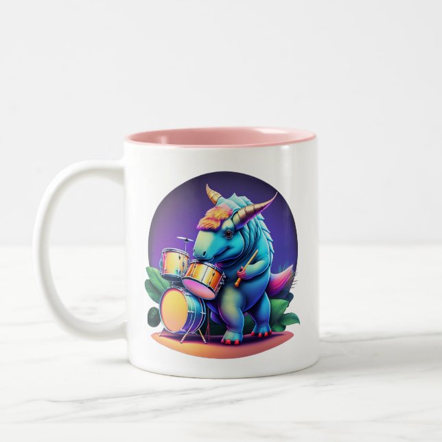 Cool Dinosaur Kid's Mug (Left)