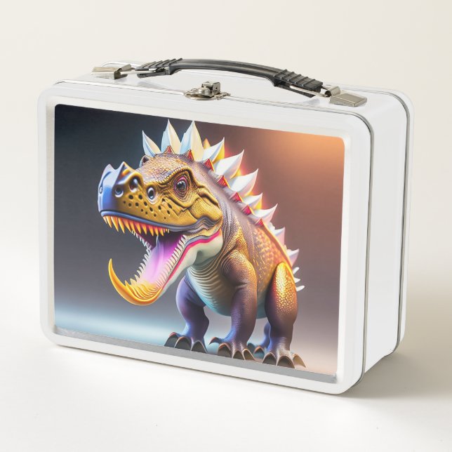 Cool Dinosaur Metal Lunchbox (Front)