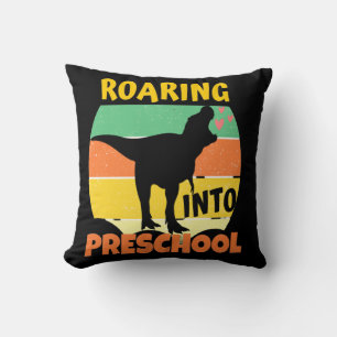 COOL DINOSAUR - ROARING INTO PRESCHOOL CUSHION
