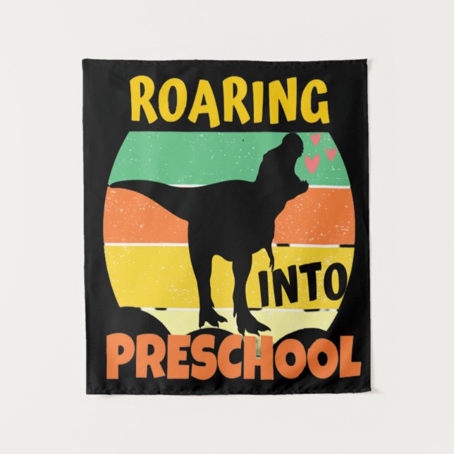 COOL DINOSAUR - ROARING INTO PRESCHOOL TAPESTRY (Front)