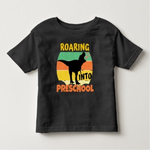 COOL DINOSAUR - ROARING INTO PRESCHOOL TODDLER T-Shirt