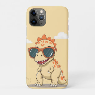 Cool Dinosaur with Sunglasses Funny Cute Kids' T-R Case-Mate iPhone Case