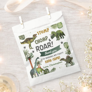 Cool Dinosaurs Jurassic Boy Birthday Party Favour Bags