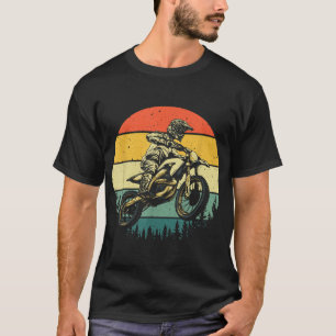 Cool Dirt Bike Art Men Women Motocross Vintage Mot T-Shirt
