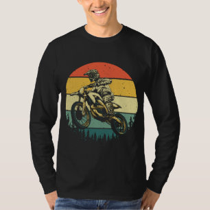 Cool Dirt Bike Art Men Women Motocross Vintage Mot T-Shirt