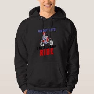 Cool Dirt Bike  For Boys Men Funny Forget Toys Mot Hoodie