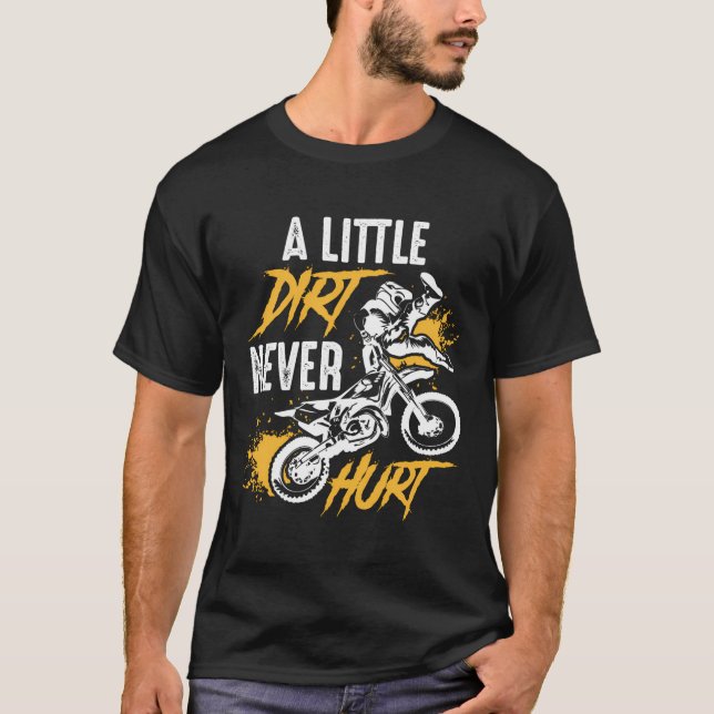 Cool Dirt Bike Gift For Boys And Girls Motocross T-Shirt (Front)