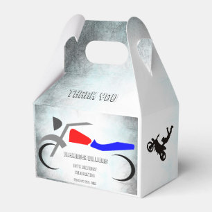 Cool Dirt Bike Masculine 16th Birthday Favour Box