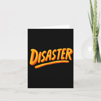Cool Disaster Speech Emblem Card