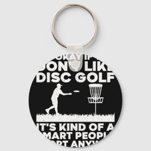 Cool Disc Golf Art For Men Women Disc Golf Players Key Ring