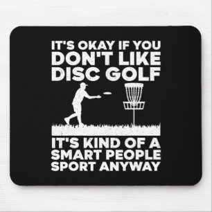 Cool Disc Golf Art For Men Women Disc Golf Players Mouse Pad