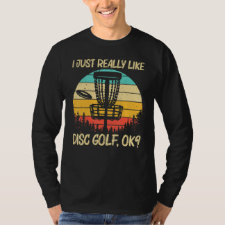 Cool Disc Golf For Men Women Disc Golf  Player T-Shirt