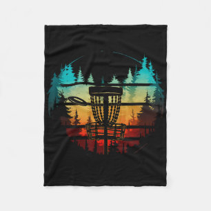 Cool Disc Golf In The Trees Disc Golf  Fleece Blanket