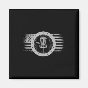 Cool Disc Golf Sport Usa Grunge Flag - Disc Golf _ Magnet