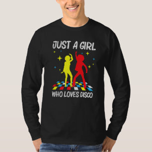 Cool Disco For Girls Kid 70s 80s Nightclub Music D T-Shirt