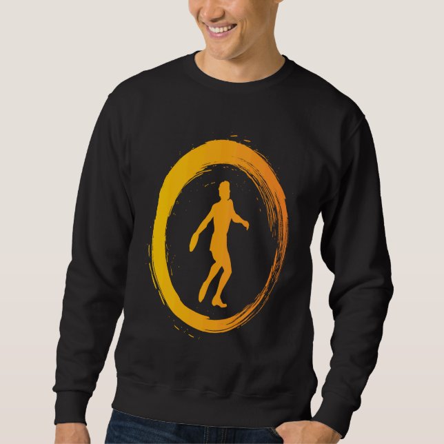 Cool discus throwing track and field sweatshirt (Front)