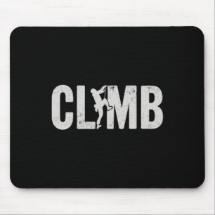 Cool Distressed Climbing Design For Climbers Mouse Pad