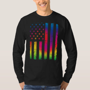 Cool Distressed Usa Patriotic American Flag For Me T-Shirt