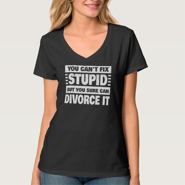 Cool Divorce For Men Women Newly Breakup Marriage  T-Shirt (Front)