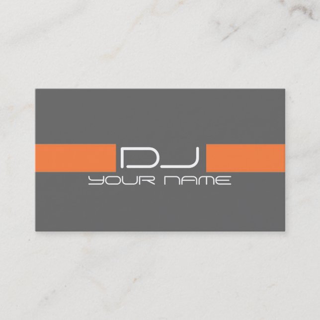 Cool DJ Business Card (Front)