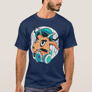 Cool DJ Goat With Headphones Punk Goat Love Fans T-Shirt