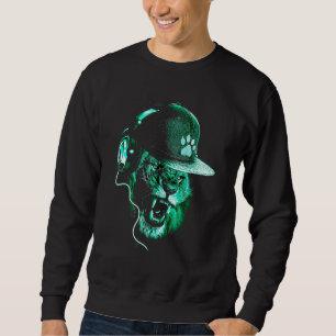 Cool Dj Tiger Graphic Sweatshirt