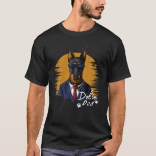 Cool Doberman Dad Gift For Men Boys Father Doberma T-Shirt