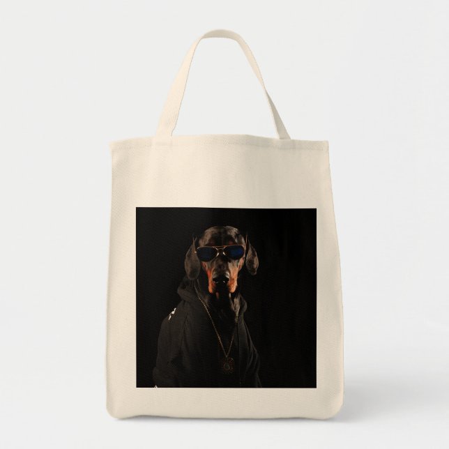 Cool Doberman Tote Bag (Front)