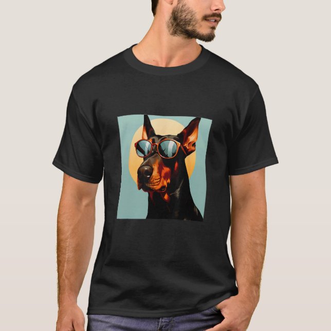 Cool Dobermann - Dobermann Sunglasses T-Shirt (Front)