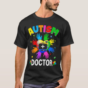 Cool Doctor Autism Awareness Heart Puzzle Raising  T-Shirt