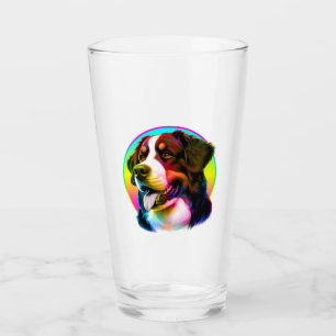 COOL DOG COLORFUL RAINBOW GLASS