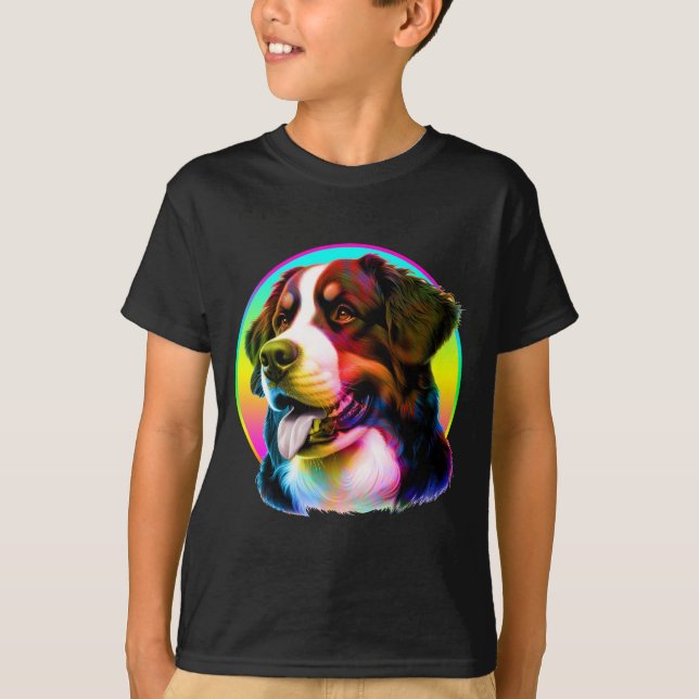 COOL DOG COLORFUL RAINBOW T-Shirt (Front)