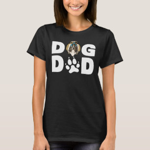 Cool Dog Dad Dog Ever Father Shih Tzu Dog T-Shirt