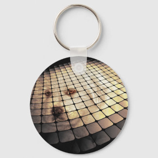 Cool Dog Digital Art Key Ring