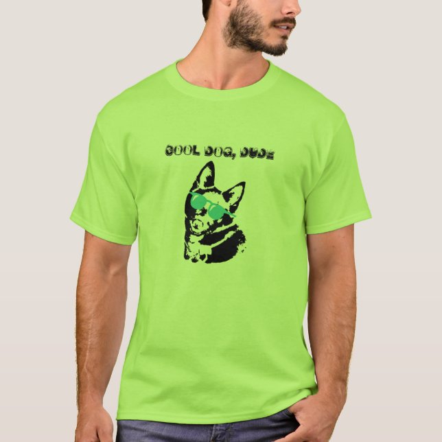 Cool Dog Dude Schipperke T-Shirt (Front)