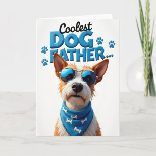 Cool Dog Father Illustration Card