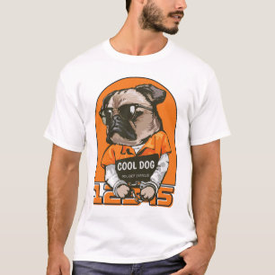 Cool Dog Fun & Quirky Dog Illustration T-Shirt