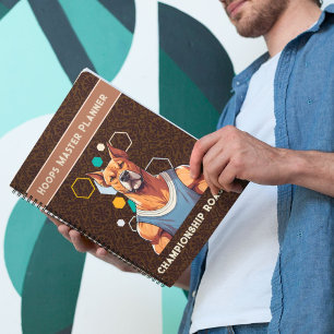 Cool Dog Gifts for Basketball Lovers Coach Fans Notebook