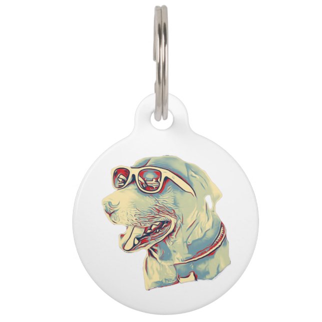 cool dog pet tag (Front)